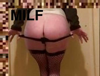 cul, amateur, milf, salope, britannique, douce, solo, putain