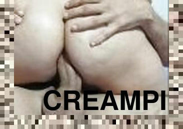 gammal, orgasm, kvinnligt-sprut, amatör, anal, hemmagjord, latinska, creampie, par, sprut