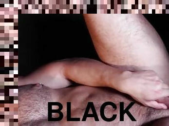 Black hunk Marcel Eugene barebacks handsome gay Seth Santoro