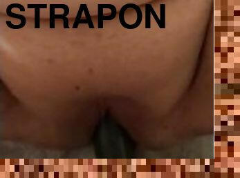 FTM teasing my GF Pussy with the Strapon