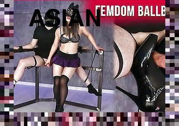 アジアの, アクメ, 手コキ, bdsm, スレーブ, バウンド, 精液, ボンデージ, ミストレス, 牛乳