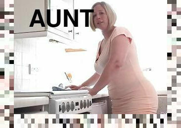 Aunt Judy's Big Tit MILFs - Cleaning the Kitchen with 48yo Busty BBW Star ( JOI )