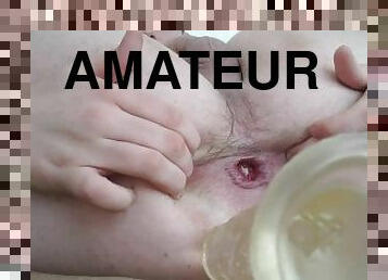 masturbation, amateur, anal, ados, jouet, allemand, jeune-18, gode, solo