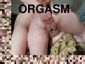 orgasme, vagina-pussy, muncrat, permainan-jari, basah, pukulan-di-pantat, kasar, menggoda