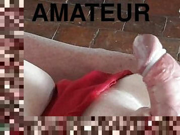 papa, vieux, amateur, ejaculation-sur-le-corps, énorme-bite, branlette, française, couple, lingerie, plus-agée