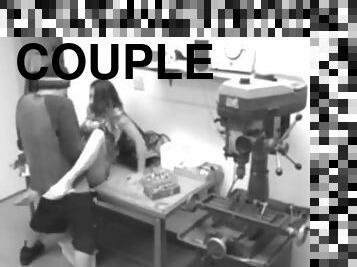 Couple get horny and Fucking Hardcore at work