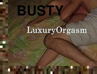 Busty student's wet pussy won't stop cumming - LuxuryOrgasm