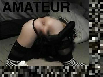 masturbation, transsexuelle, amateur, branlette, européenne, euro, latex, bite