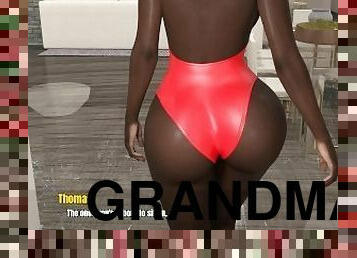 grand-mère, amateur, ébène, interracial, milf, ados, maman, black, point-de-vue, horny