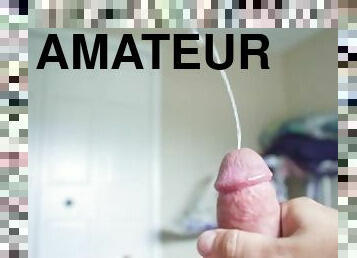 énorme, amateur, ejaculation-sur-le-corps, gay, point-de-vue, ejaculation, massive, solo, géant