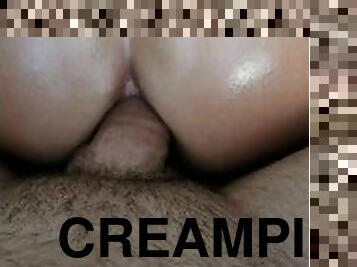 Homemade Anal creampie for my anal slut in training