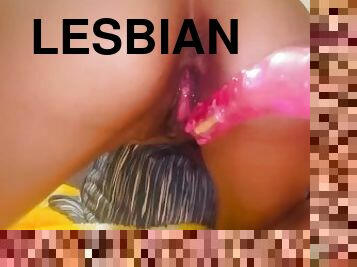 masturbación, orgasmo, squirting, arnés, lesbiana, negra, esclava, máquinas, a-solas