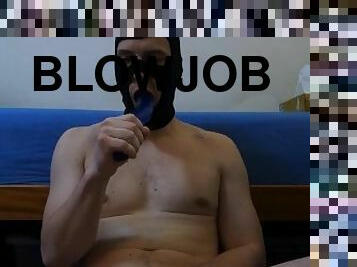 Solo gay hardcore dildo throat fuck (part 1)