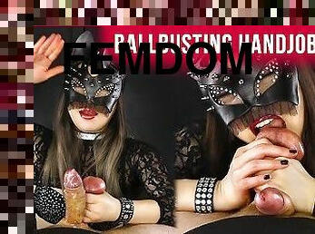 Chastity Femdom Handjob with Ballbusting by Asian Mistress  Era