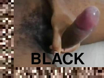 masturbation, amateur, énorme-bite, black, secousses, solo, humide, bite