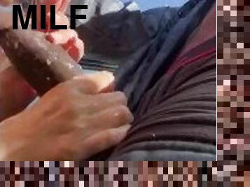 Freaky MILF gets Mouth Stuffed w/ BBC ???? & Face Fucked in PUBLIC!! ????