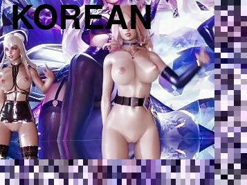 [MMD] T ara- Sexy Love Kpop Hot Naked Dance Ahri Akali Kaisa Evelynn Seraphine KDA 4K 60FPS