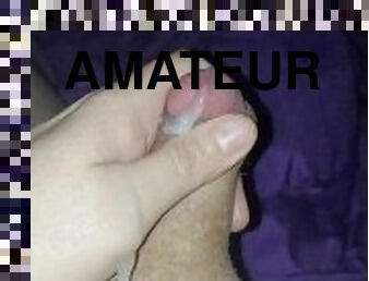 masturbation, amateur, maison, dormant, point-de-vue, ejaculation, solo