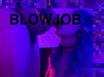 Blowjob swallow cum scrotum licked deepthroat