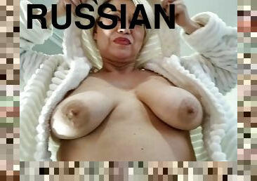 A magical Russian whore of Ukrainian origin AimeeParadise! Panties in pussy, loud moans, hard fuck!