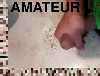 baignade, masturbation, amateur, énorme-bite, gay, branlette, secousses, ejaculation, solo, bite