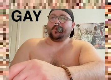 BigBullB0ss Cigar smoking wank massive cum load