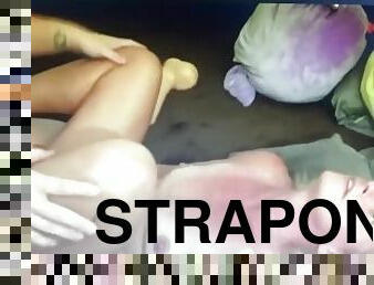 orgasm, strap-on, amatör, anal, lesbisk, milf, hemmagjord, par, sprut, blond