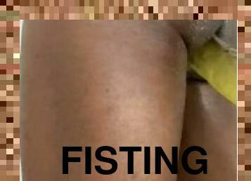 fisting, masturbation, pisser, amateur, anal, ébène, jouet, ejaculation-interne, gode, solo