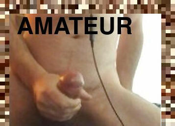 énorme, masturbation, amateur, ejaculation-sur-le-corps, énorme-bite, branlette, point-de-vue, ejaculation, fétiche, solo