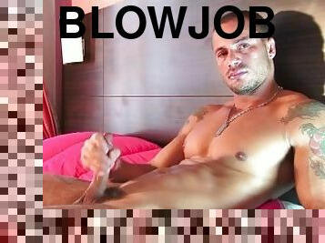 exclusive: Non official scene published here: he's got a blowjob despite of him !