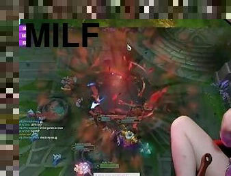 Tricky Nymph Dominates their League of Legends Game LIVE on Chaturbate!