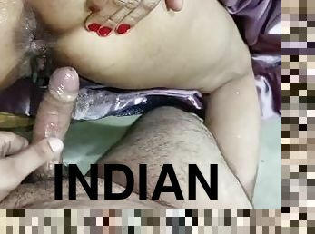 Indian uncle did hardcore anal fucking on the pretext of leaving his wife's best friend in the party