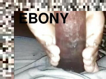 Reverse FootJob From Ebony MILF