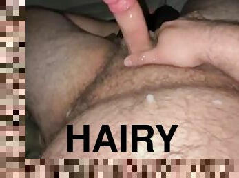 fet, hårig, gigantisk, masturbation, amatör, cumshot, gigantisk-kuk, hardcore, avrunkning, bbw