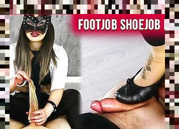 HE CUMS IN MY SOCK – Femdom Footjob  Era