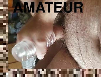 clito, masturbation, amateur, énorme-bite, bas, ejaculation, solo, humiliation, minuscule, bite