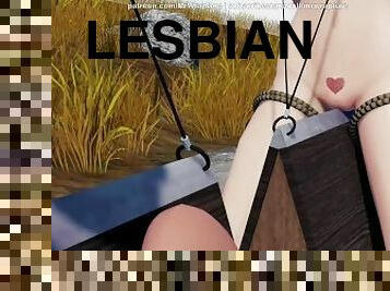 lesbiana, jucarie, bdsm, legatura, animatie, fantezie, calarind, 3d, fetish, inceandu-se