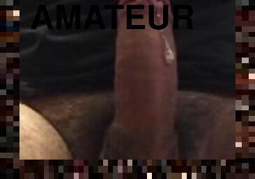 masturbation, amateur, énorme-bite, solo, humide, bite