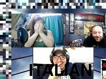 papa, lunettes, interracial, belle-femme-ronde, joufflue, trio, webcam, italien, mexicain, lutte