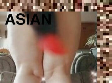 asian, buntut, besar, dubur, alat-mainan, perempuan-besar-and-gemuk, pakaian-dalaman, punggung-butt, fetish