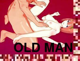 Yotsuba Nakano and the old man have intense sex - The Quintessential Quintuplets Hentai