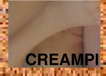 Pink toe nails amazing incredible cream pie bbc creampie