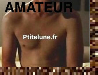 masturbation, amateur, ejaculation-sur-le-corps, énorme-bite, jouet, gay, branlette, secousses, sperme, solo