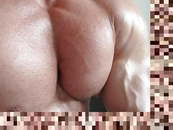 Huge pecs flexing cocky bodybuilder ???? $1.99 join my model hub