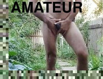 amateur, solo, jardin