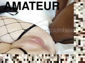 amateur, fellation, interracial, maison, ejaculation-interne