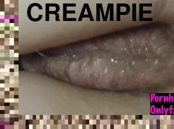 fitta-pussy, samling, creampie, sprut, tight, hårt