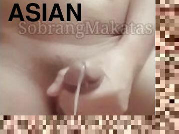 asia, mastubasi, vagina-pussy, pelajar, buatan-rumah, sperma, seorang-diri, filipina, perawan, penis