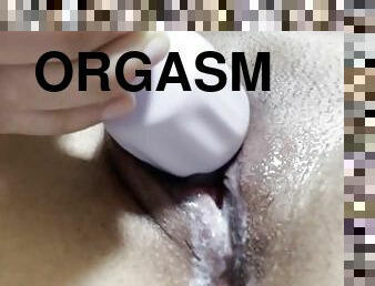 kliitor, orgasm, tussu, amatöör, mänguasi, sperma, väike, märg, mahlakas