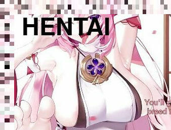 pieds, ejaculation, anime, hentai, fétiche, femme-dominatrice